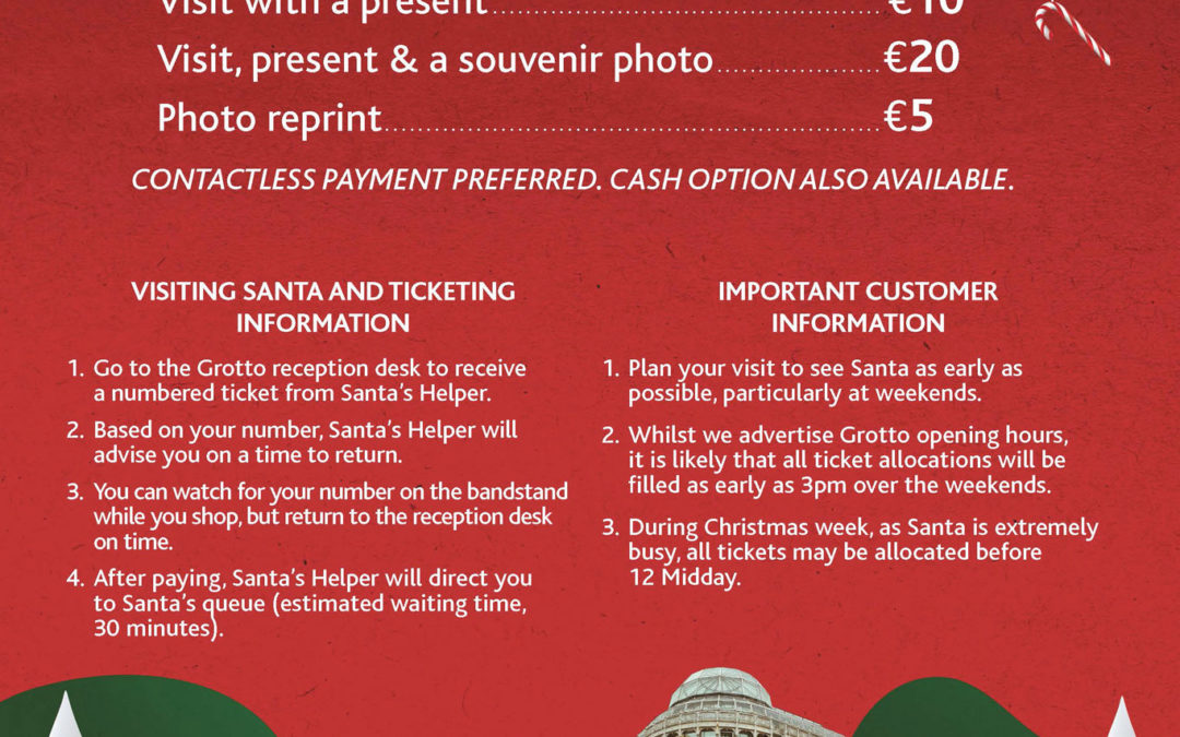 Santa’s Grotto Price List and Ticketing information