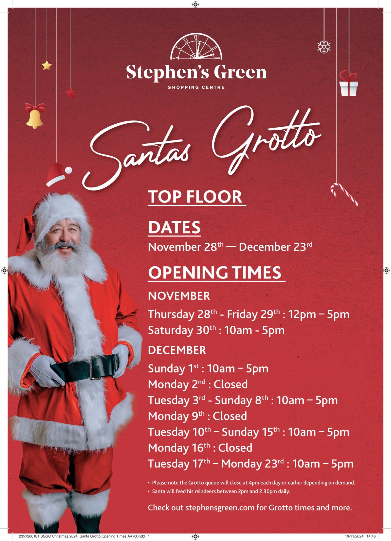 Santa s Grotto Opening Times Stephensgreen Shopping Centre santa-s-grotto-opening-times-stephensgreen-shopping-centre