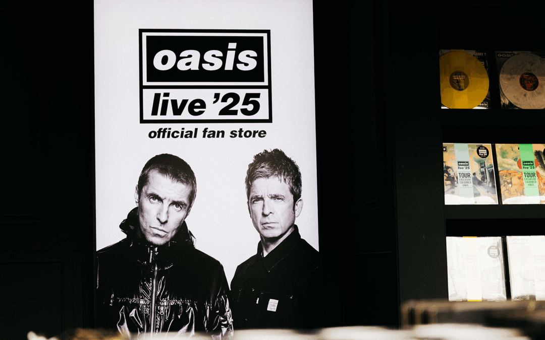 Official Oasis Live ‘25 Fan Store Hits Stephens Green Shopping Centre.